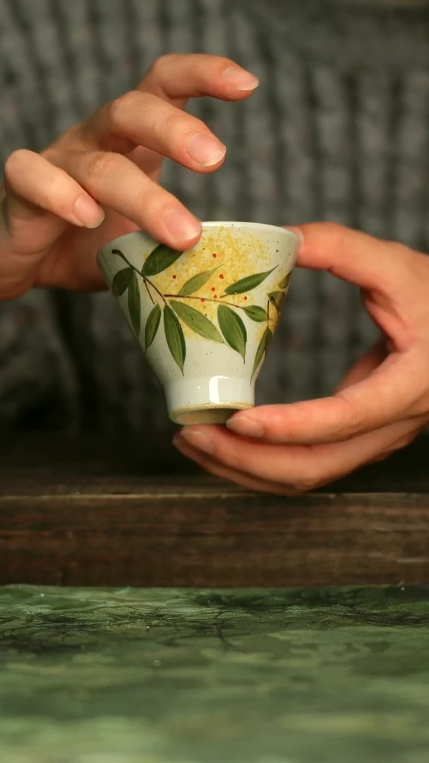 釉下彩陶瓷青诗集手工手绘瓷器