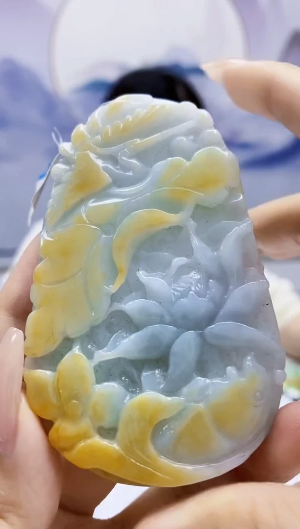 定制翡翠未镶嵌0405xx-毛货挂件46