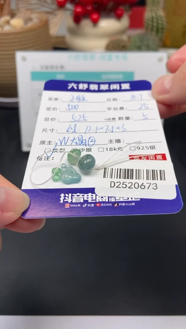 颈饰未镶嵌翡翠子*鱼D2520673