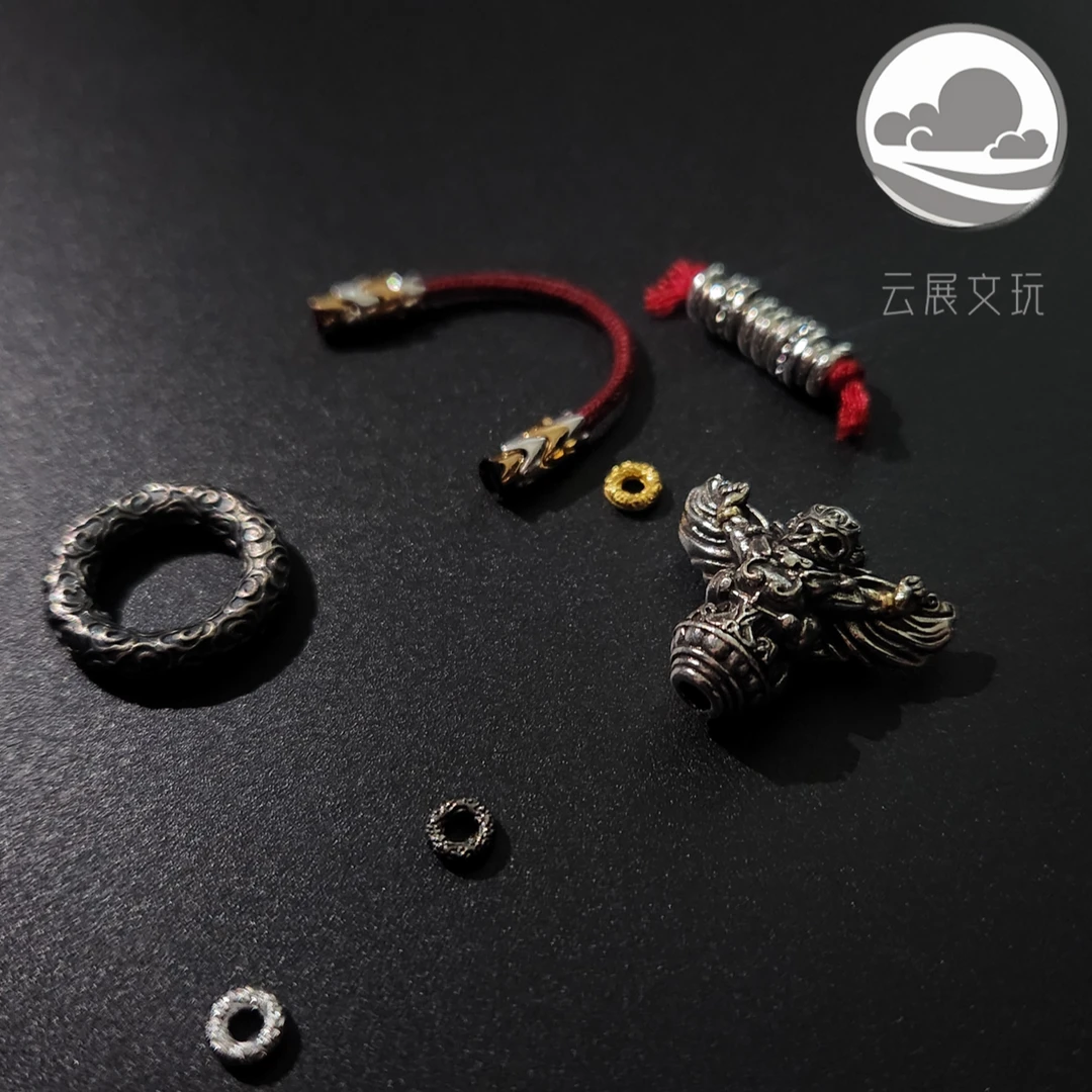 【配饰】云展大鹏三通套装-可配9到9以下珠串（单位为：毫米）