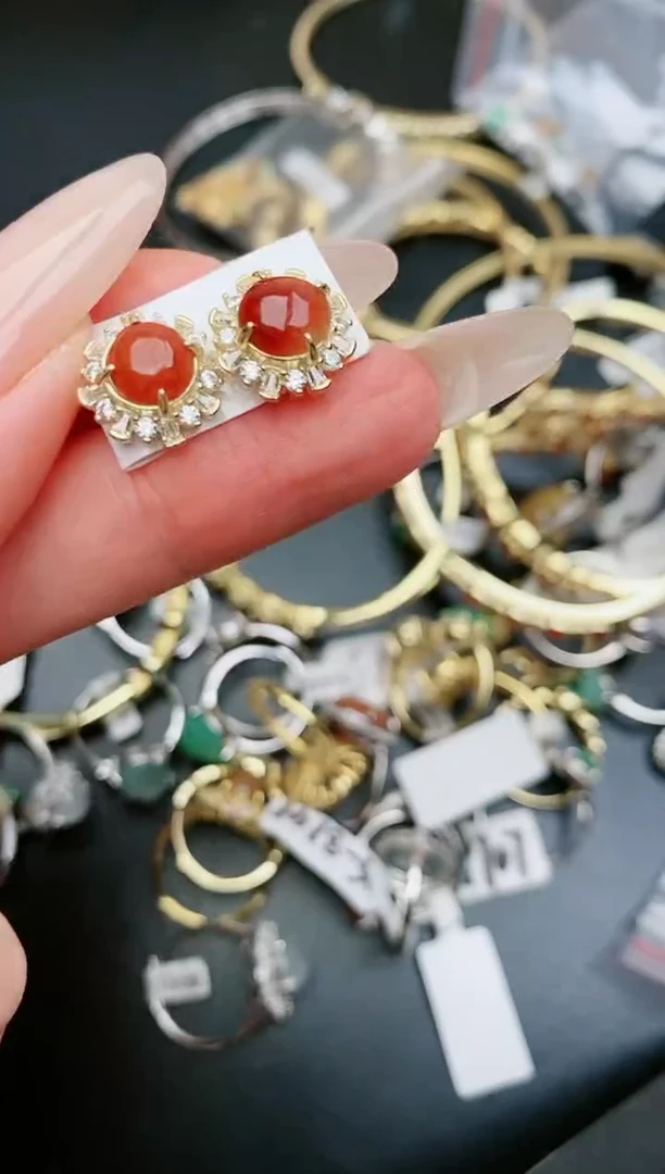 翡翠戒指银S925镶嵌.....