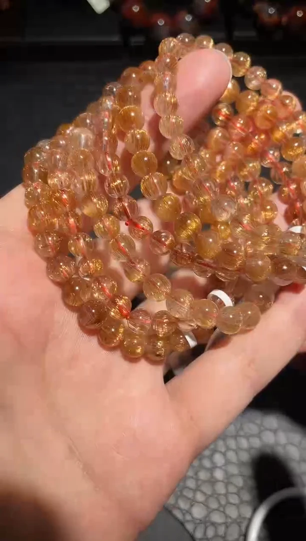 【闪购商品】水晶手链未镶嵌发晶单圈A6（多样性发其一）