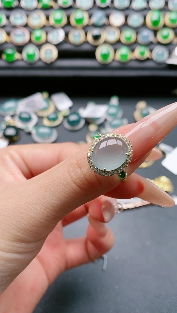 【闪购商品】翡翠戒指银S925镶嵌111111