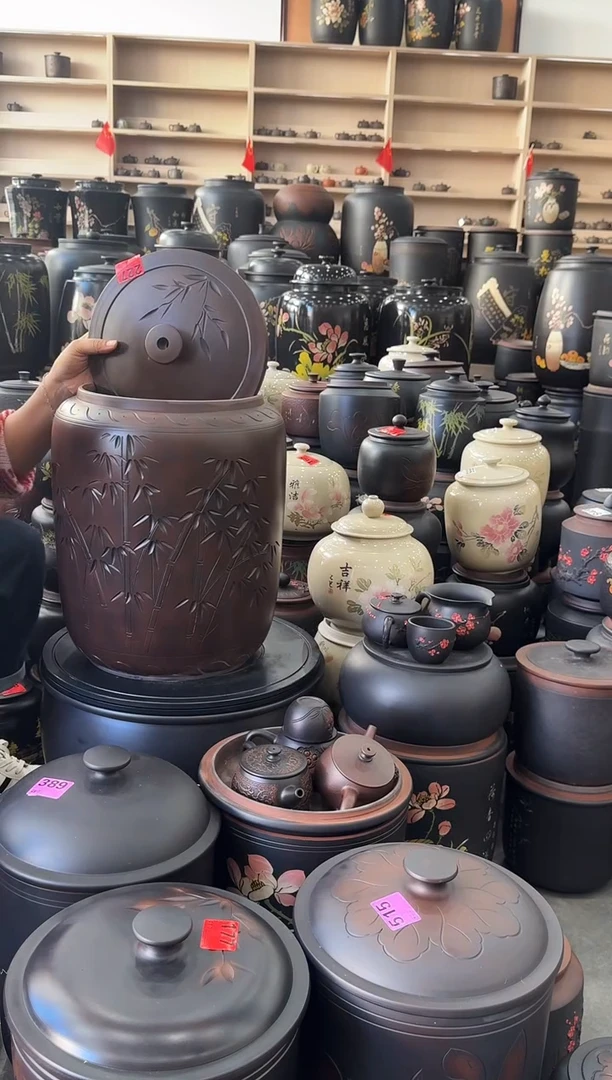 罐瑕疵水缸20升古铜色竹子   227