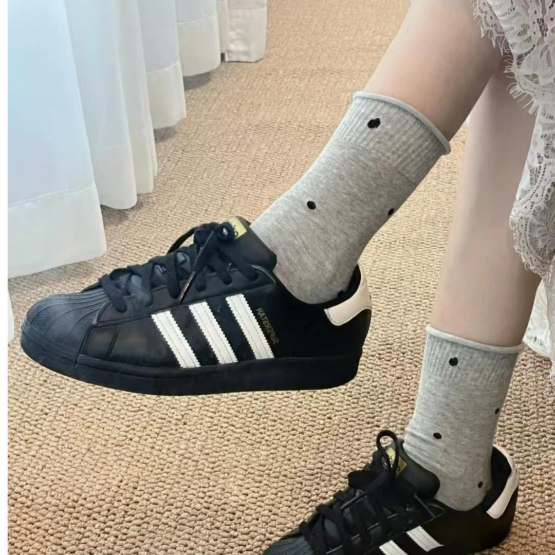 休闲通勤白色卡通时尚慵懒风韩版袜