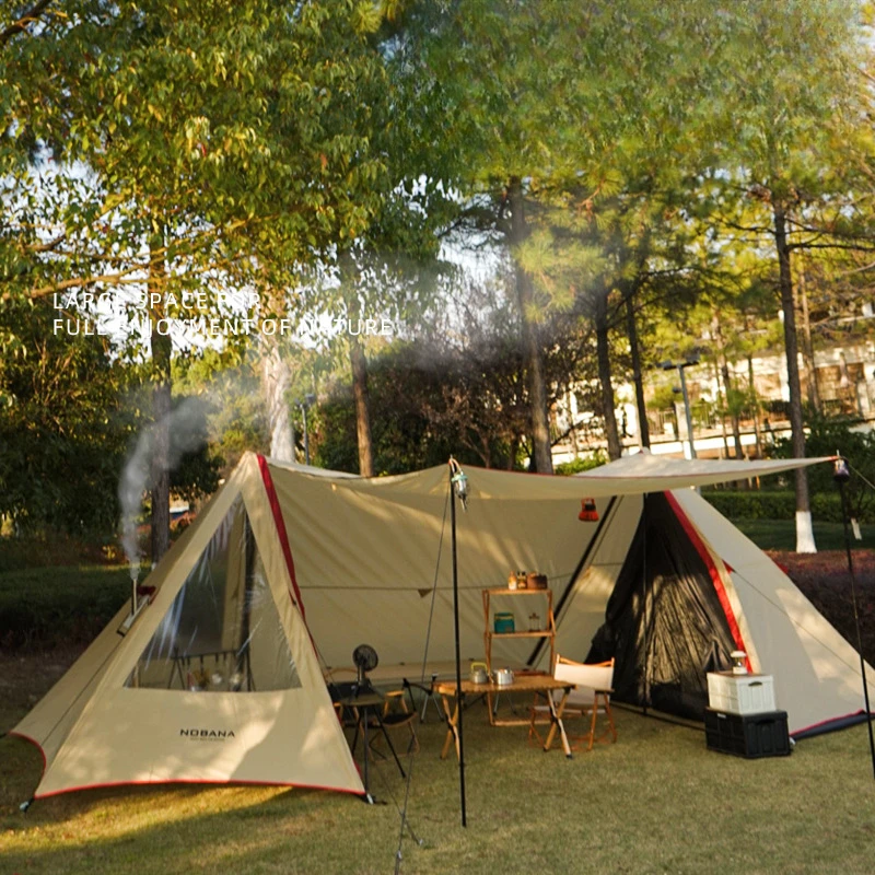 外出游玩露营帐篷户外庇护所便携车载野营防雨天幕帐超大遮阳装备