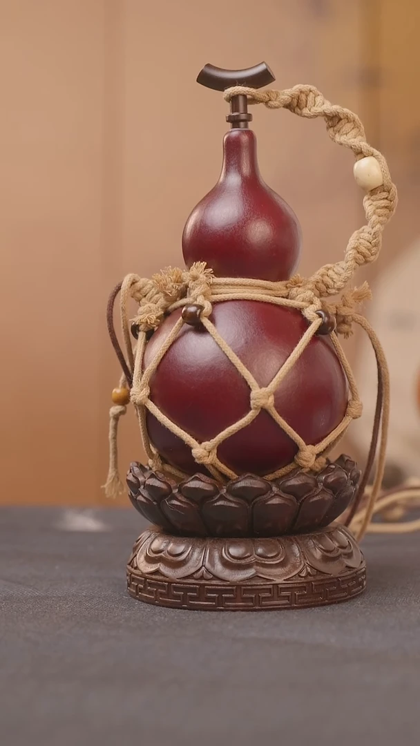 1127号链接精品大漆葫芦现货现发[一物一拍]2不包含莲花底座