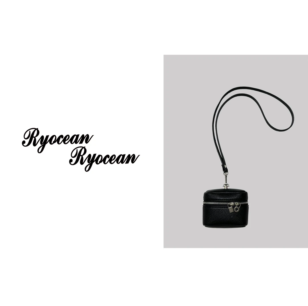 RYOCEAN 零钱包质感口斜跨包肩包小香风复古JQ（不含装饰性挂件）