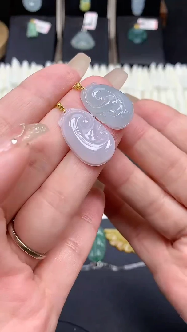 【闪购商品】翡翠吊坠(不含链)18K金镶嵌MS142260（多样性发一件）