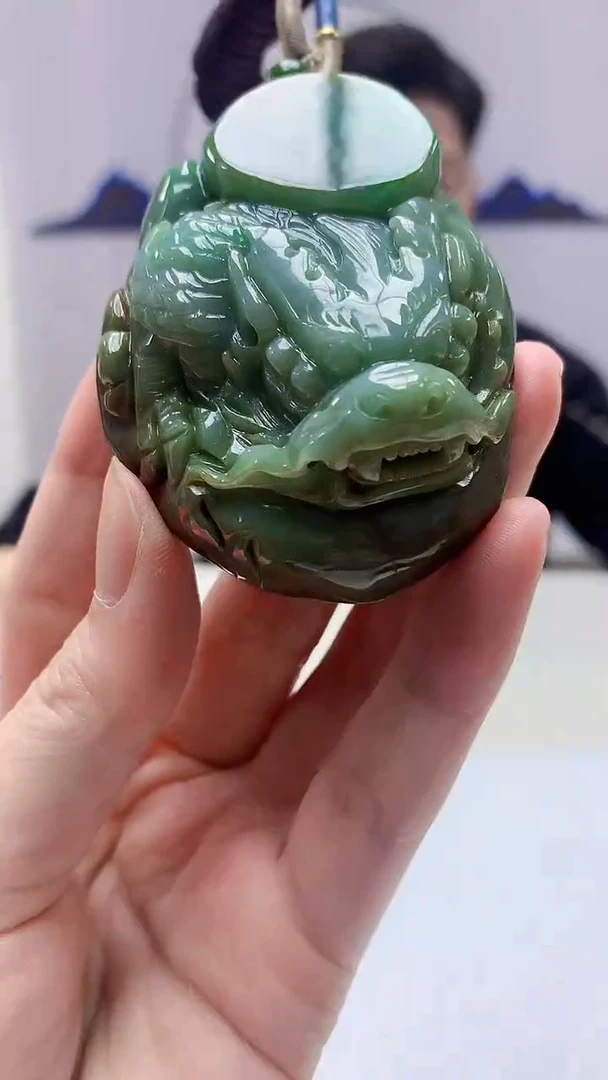 【闪购商品】定制翡翠未镶嵌4917zm-毛货挂件46