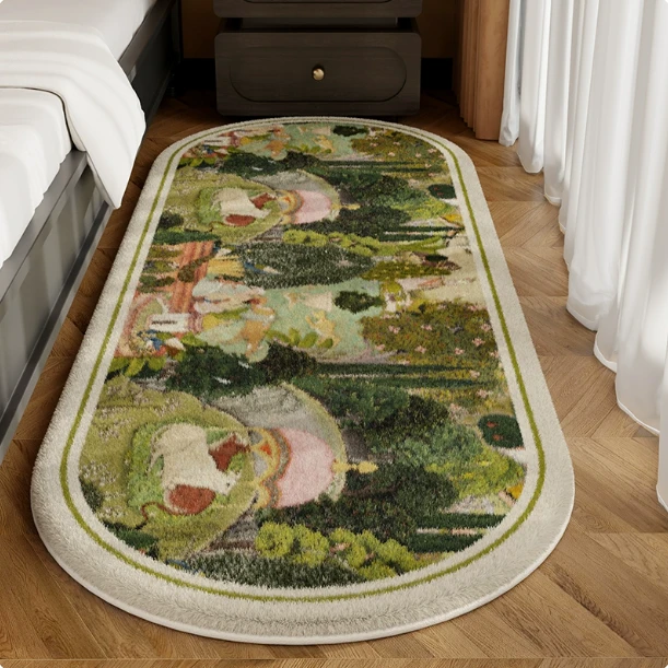 法式复古卧室客厅地毯冬天可睡可坐房间地垫冬季加厚床边毯高级感