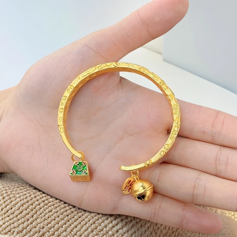 合金手镯 称心如意手镯 开口手镯经典百搭可调节手饰品