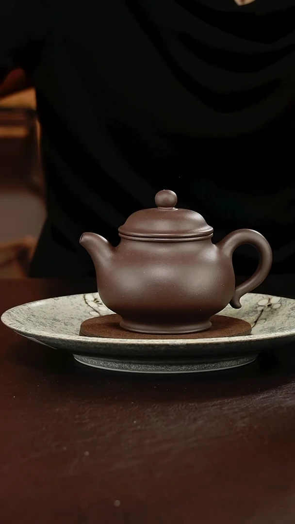 茶壶紫砂底槽青270毫升