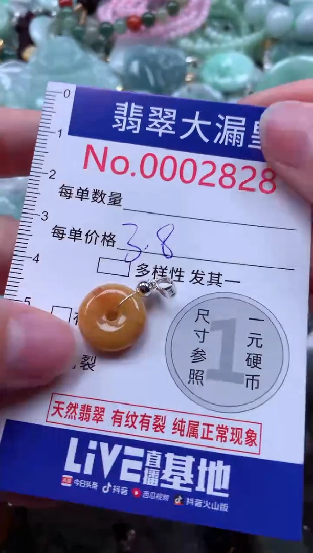 翡翠未镶嵌吊坠(不含链)2828