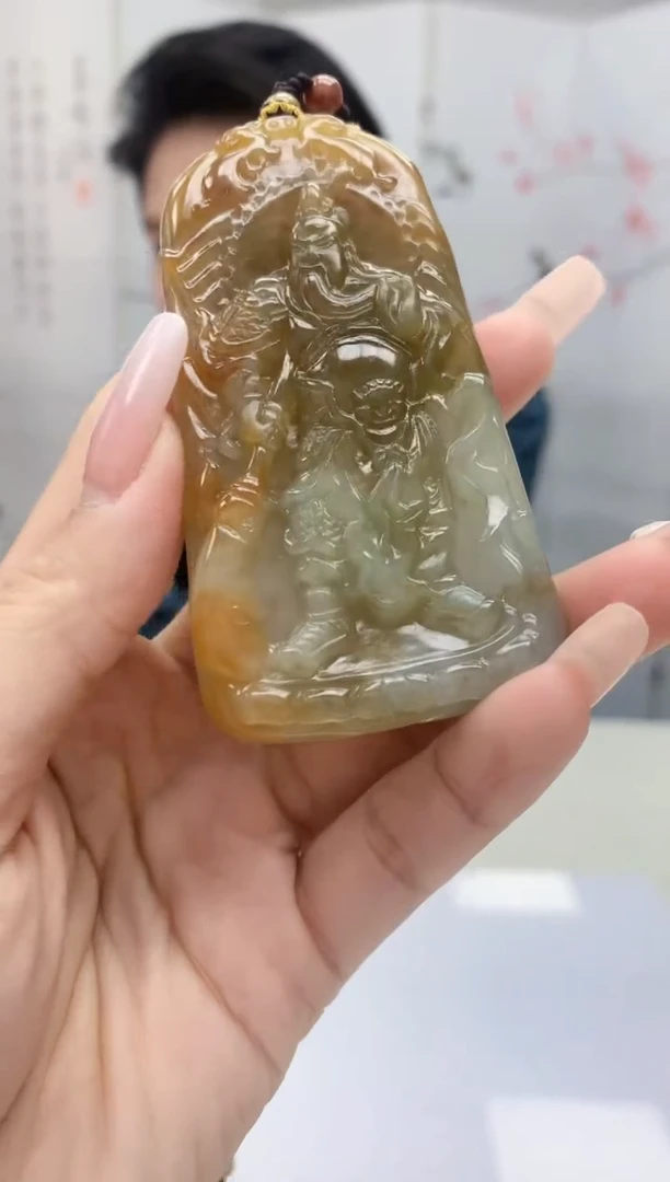 【闪购商品】定制翡翠未镶嵌1502lr-毛货挂件9