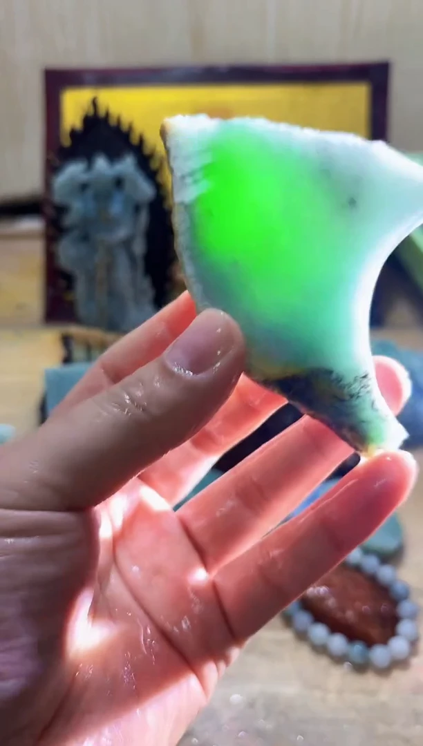 未镶嵌挂件翡翠A货常星6584