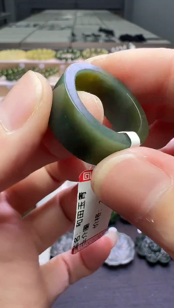 未镶嵌戒圈和田玉173号链接卡20圈口