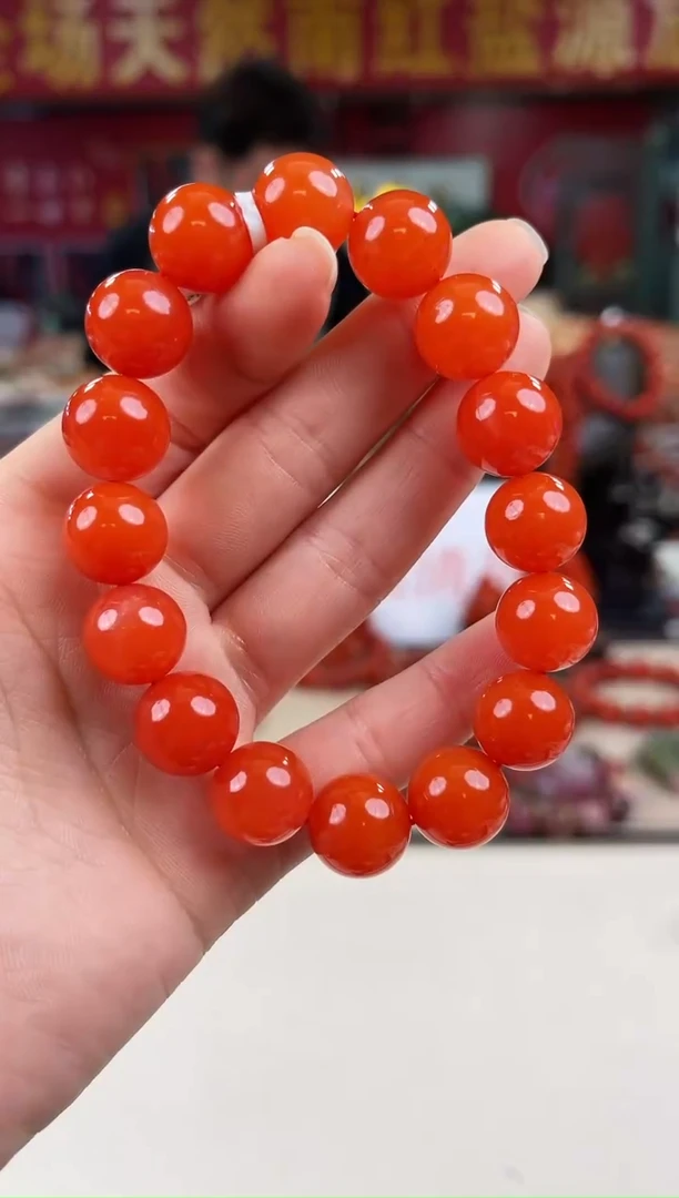 未镶嵌滴水洞手串13+南红玛瑙（多样式发其一）