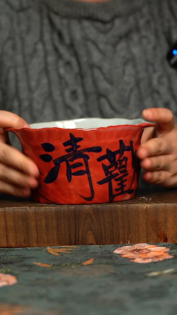 杯釉下彩手工手绘同款陶器