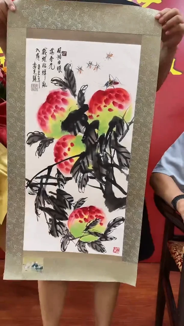 国画李克瑛-国画花鸟2平尺