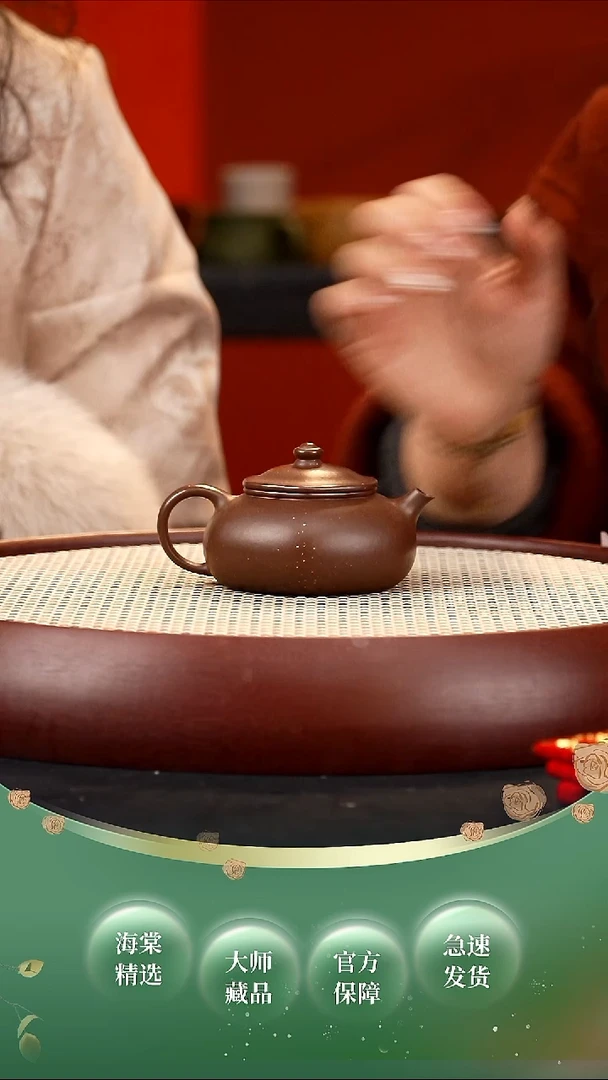 【闪购商品】紫砂茶壶YF六方寒江 紫泥180cc