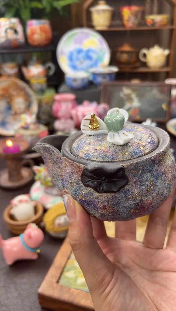 上古龙窑彩矿岩泥宝瓶