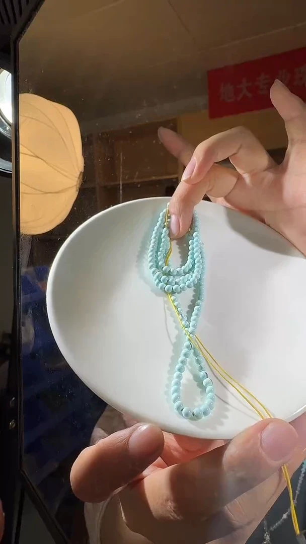 【闪购商品】绿松石项链未镶嵌4mm+绿松石圆珠项链