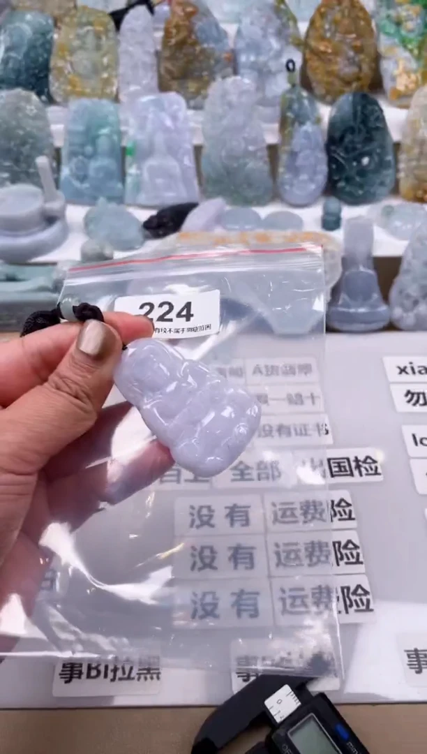 【闪购商品】翡翠颈饰未镶嵌天然缅甸A货翡翠224