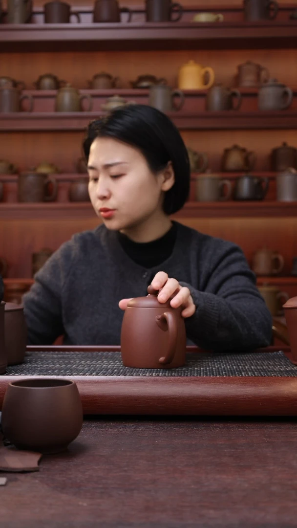 【闪购商品】紫砂茶杯尾单底槽清秦权