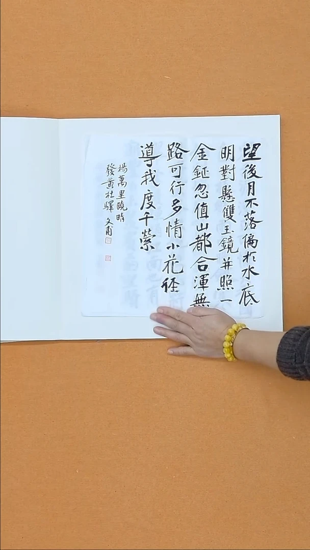 书法杨仁根（文甫）  江西理S   34*34  道具仅展示效果