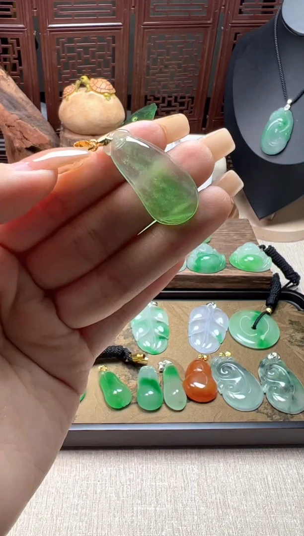 颈饰未镶嵌翡翠所见即所得，一图一物