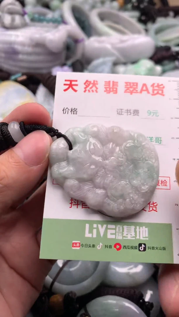 翡翠未镶嵌吊坠(不含链)1