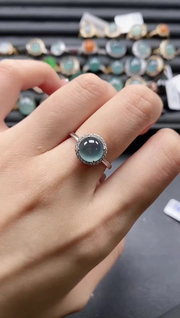 【闪购商品】翡翠戒指银S925镶嵌11111