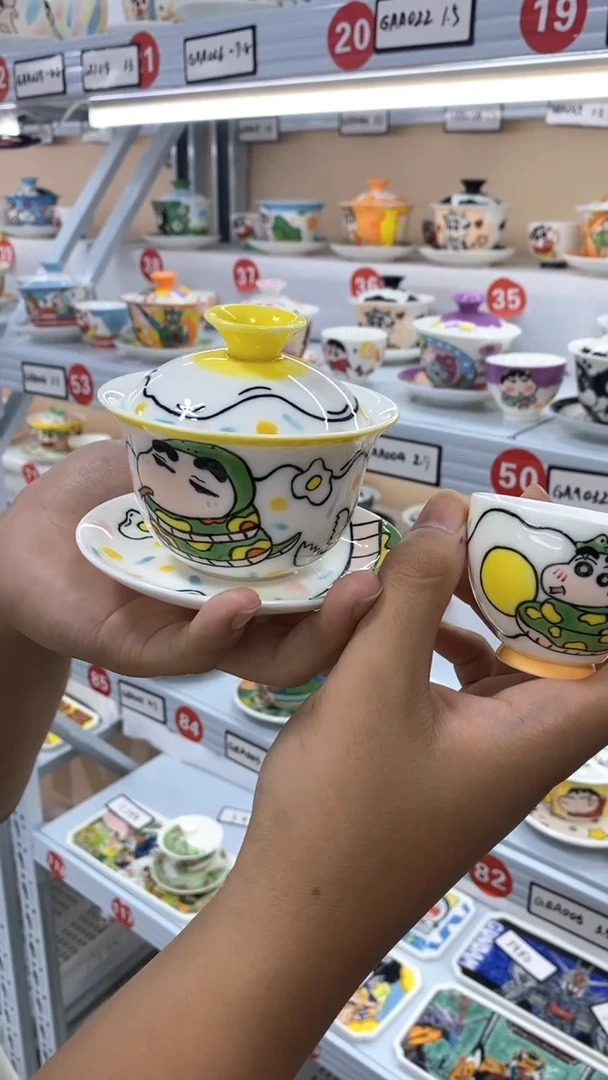 高温釉下彩纯手工手绘陶瓷
