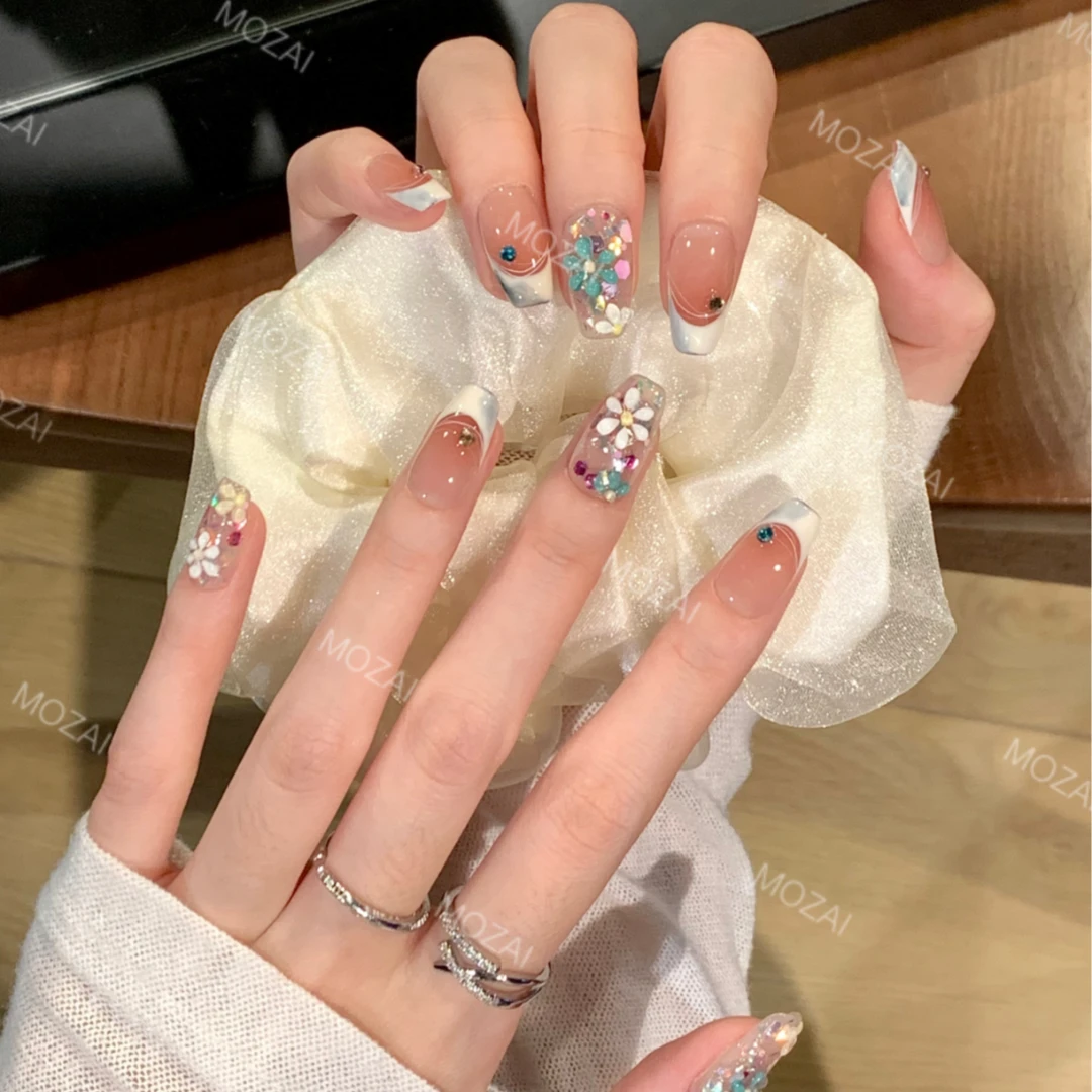 茉哉KK【赤道情书】纯手工定制美甲可拆卸穿戴甲A2629/2630/A2631