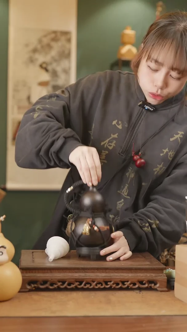 【闪购商品】223号精品天然大漆工艺防渗内胆酒葫芦~