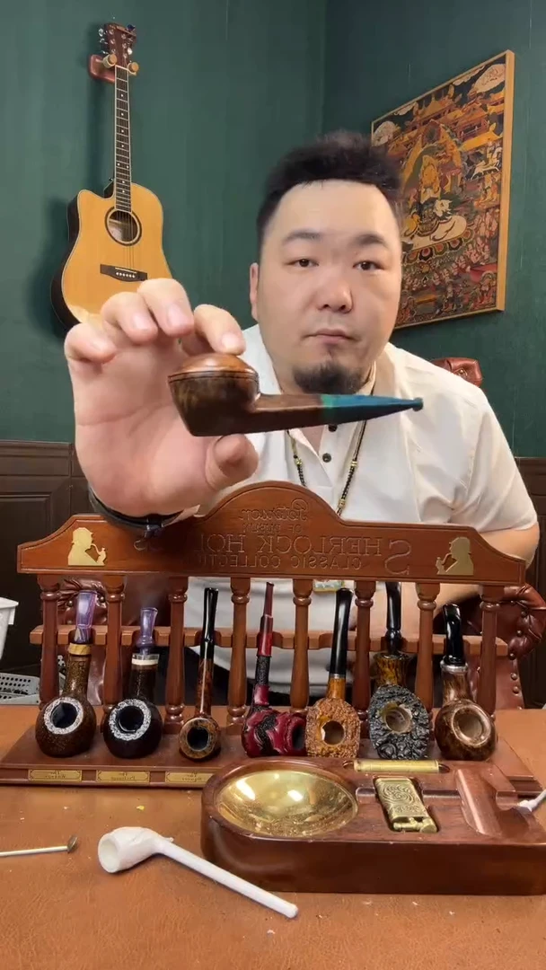 石楠木木雕款意大利进口石楠木烟斗