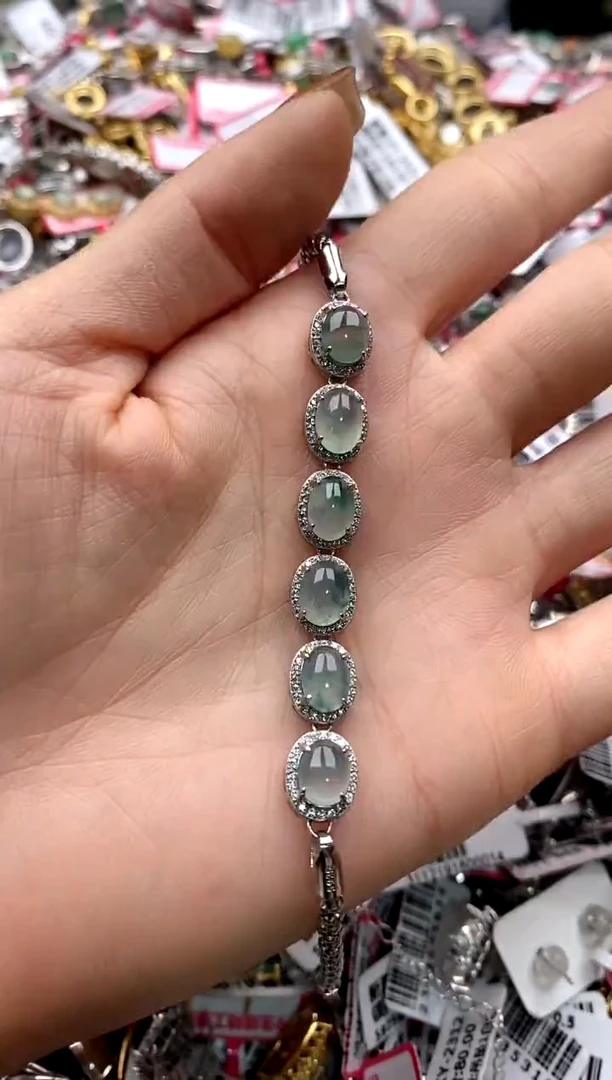 【闪购商品】翡翠戒指银S925镶嵌22222222    7