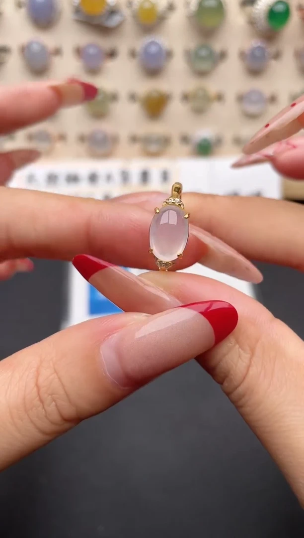 【闪购商品】翡翠戒指银S925镶嵌一物一证一礼盒