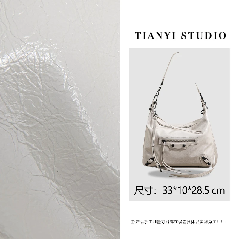 【天一甄选】SK-63202-米杏 轻奢小众设计感时尚斜挎女包