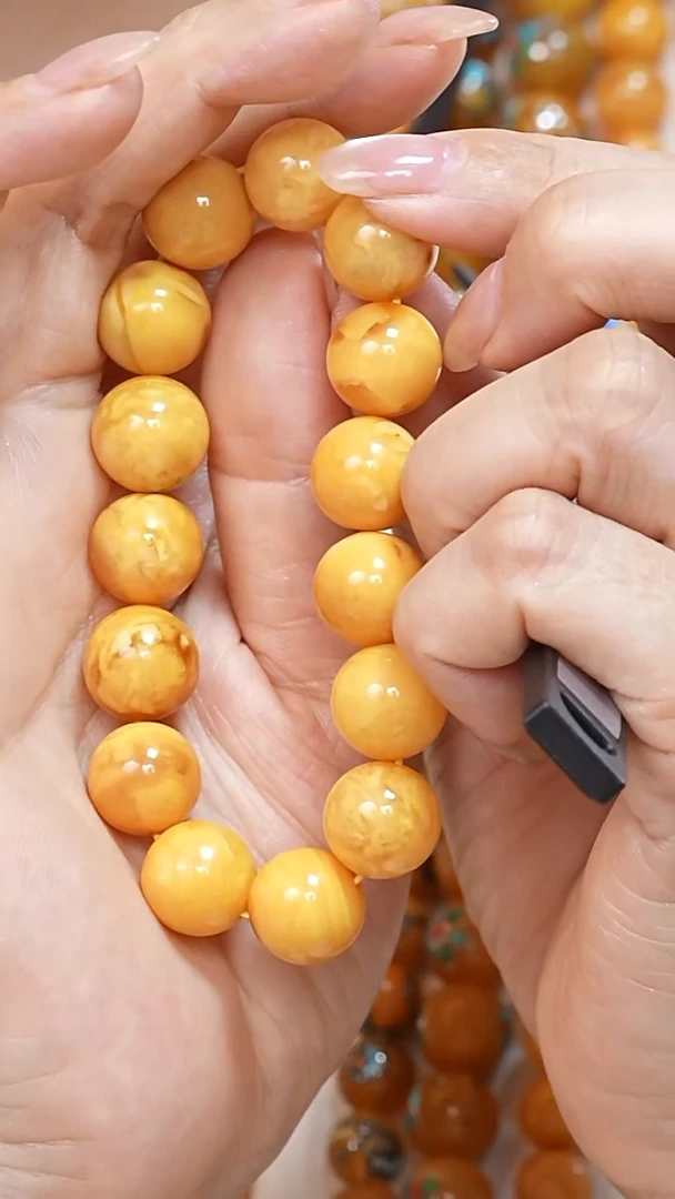 蜜蜡颈饰未镶嵌5353天然蜜蜡珠宝奇石云端妖孽石膏蜡全部保真