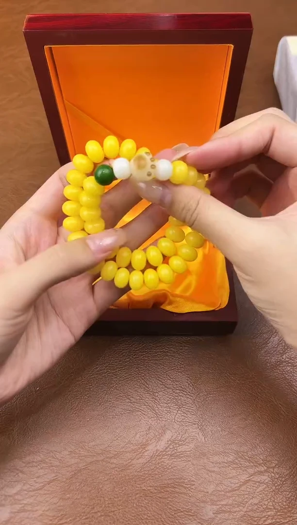 万家文玩阁黄玉菩提链接@@L007