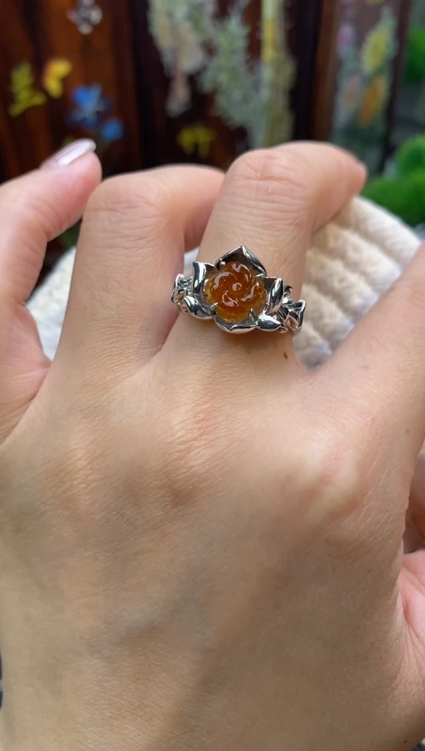 颈饰银S925镶嵌翡翠净货15760