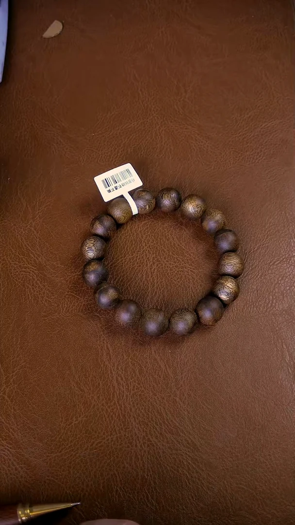 沉香手串亮*奇楠沉香手串14mm18克＋