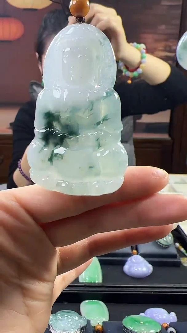 未镶嵌挂件翡翠观音