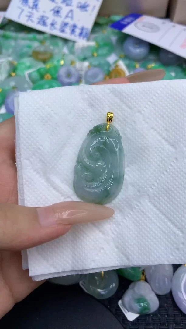 颈饰未镶嵌翡翠天然缅甸A货翡翠
