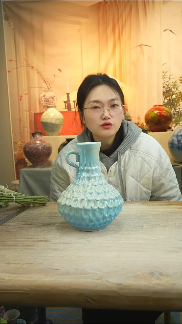 高25口7高温陶瓷花瓶花器套组