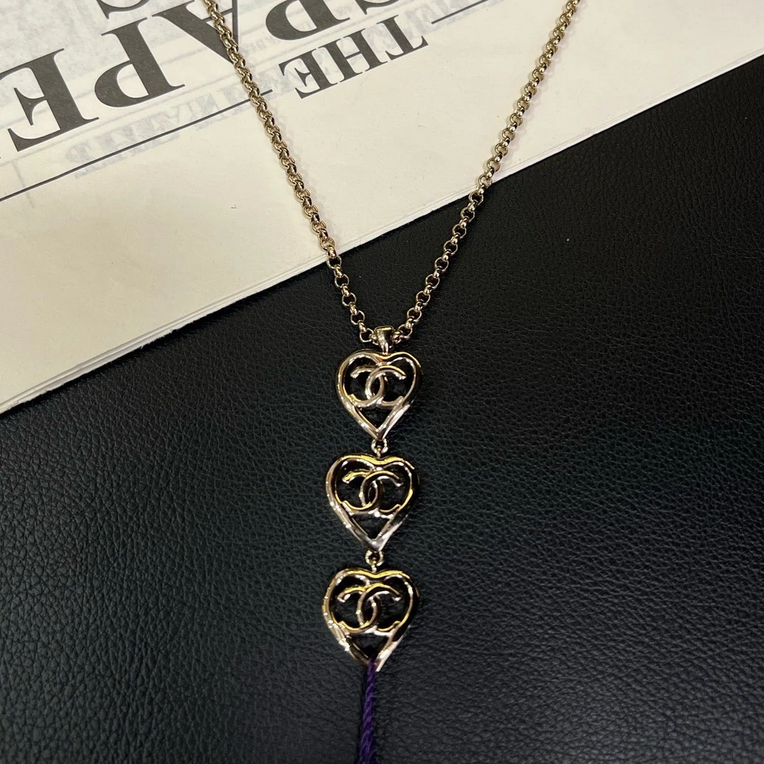 95新 Chanel/香奈儿  22P爱心挂坠项链B4534