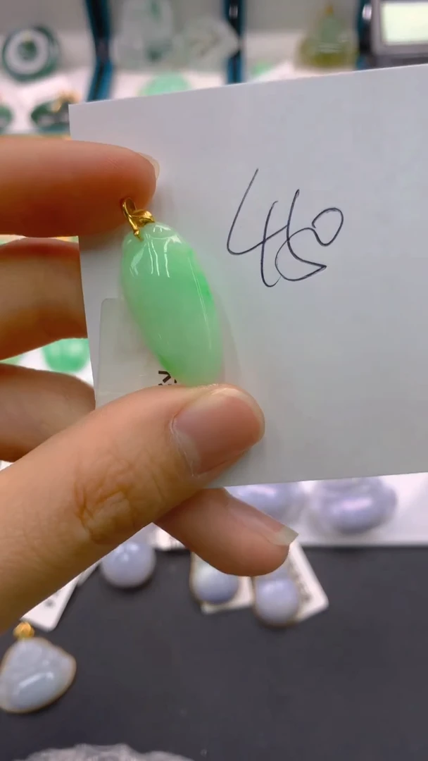 【闪购商品】翡翠颈饰18K金镶嵌1111111111