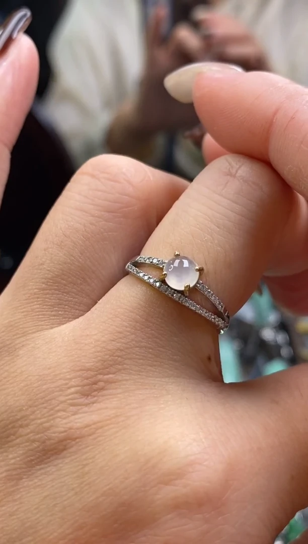 颈饰银S925镶嵌翡翠净货16271